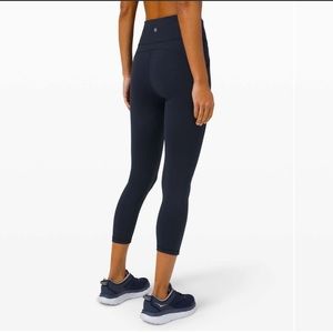Lululemon Invigorate High Rise Leggings True Navy Sz 16
